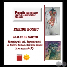 Muestra de Obras de Eneide Boneu - 26 al 31 de Agosto de 2016